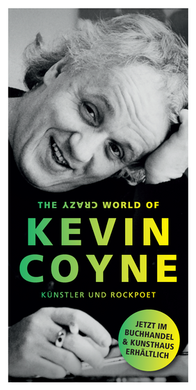 Buchcover The Crazy World of Kevin Coyne mit Button jetzt erhältlich