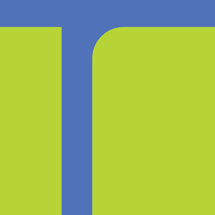 grüne Rechtecken auf blauem Hintegrund