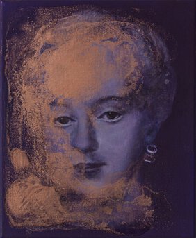 Porträtgemälde einer Mörderin nach einer Vorlage des 18. Jahrhunderts