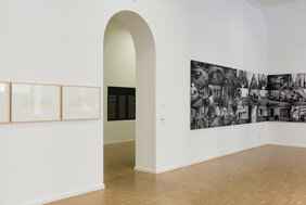 Blick in die Ausstellung "Das Labyrinth" im Kunsthaus, 2019