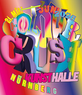 Keyvisual zur Ausstellung Colour Crush von Franziska Nast