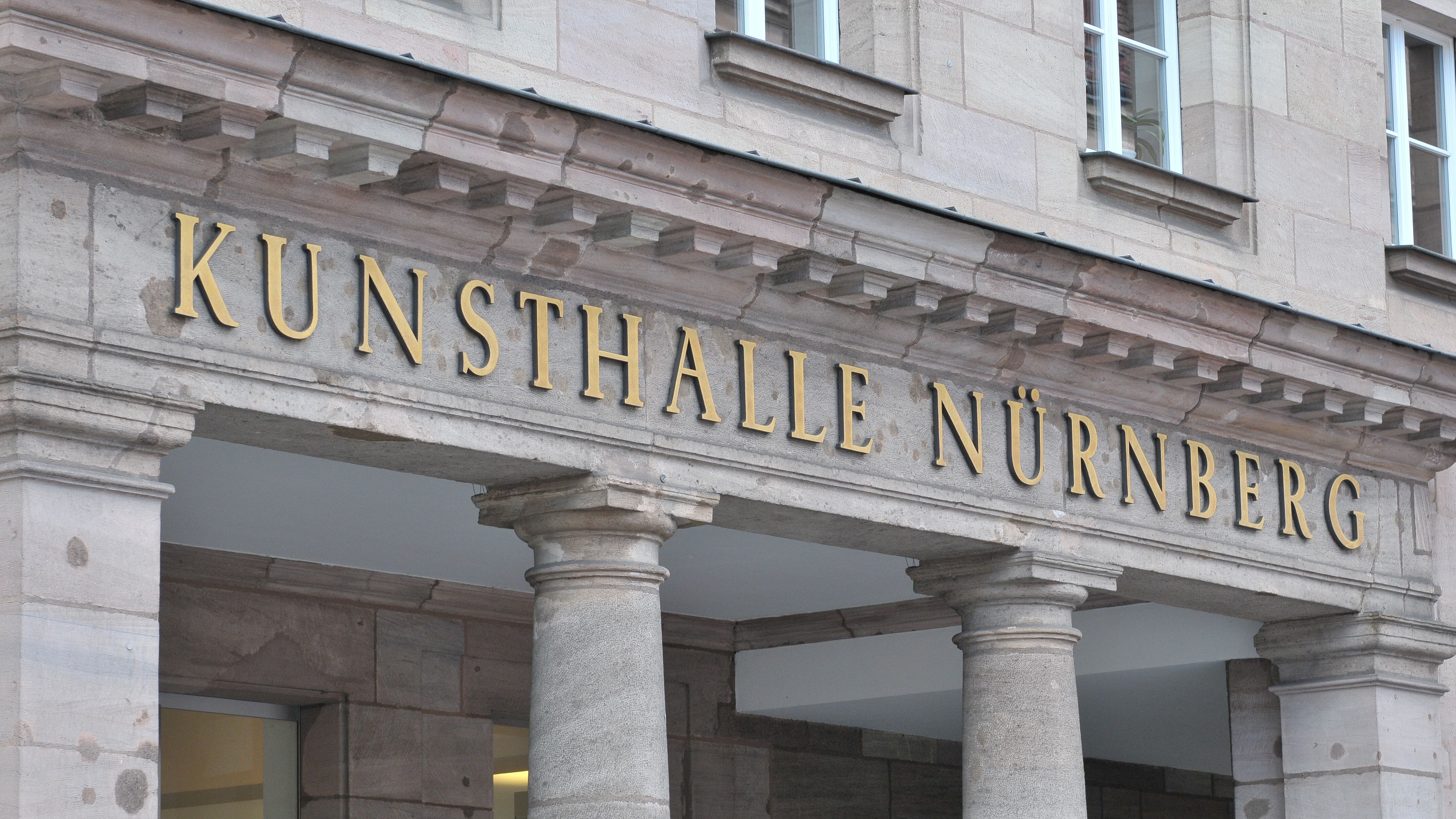Detail der Fassadenansicht der Kunsthalle Nürnberg