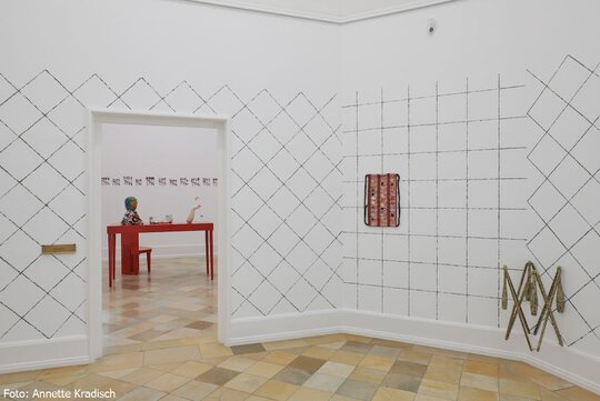 Blick in die Ausstellung von Alex Müller in der Kunsthalle Nürnberg