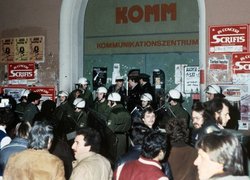 Szene der KOMM-Massenverhaftungen am 5.3.1981
