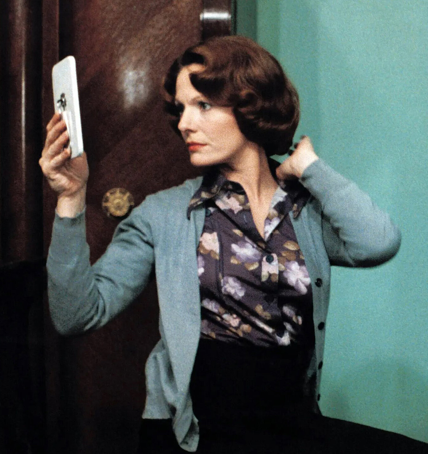 Delphine Seyrig in einer Szene aus dem Film Jeanne Dielman