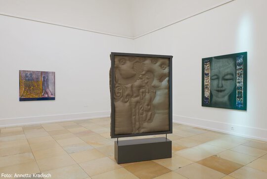 Blick in die Ausstellung von Alex Müller in der Kunsthalle Nürnberg