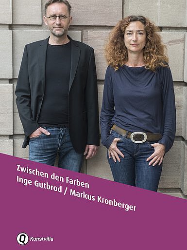 Katalogcover "Zwischen den Farben - Inge Gutbrod / Markus Kronberger"