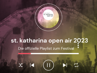 Zu sehen ist die Playlist des st. katharina open airs auf spotify.