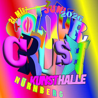 Cover für den Kalender zur Ausstellung Colour Crush