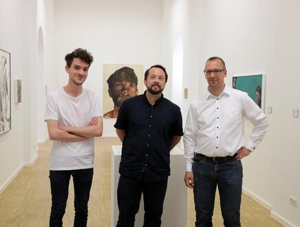 Foto der drei Preisträger des NN-Kunstpreis 2019 