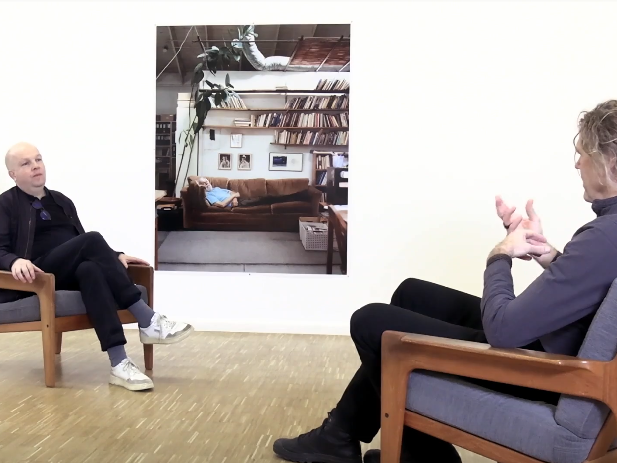 Matthias Dachwald im Gespräch mit dem Künstler Albrecht Fuchs