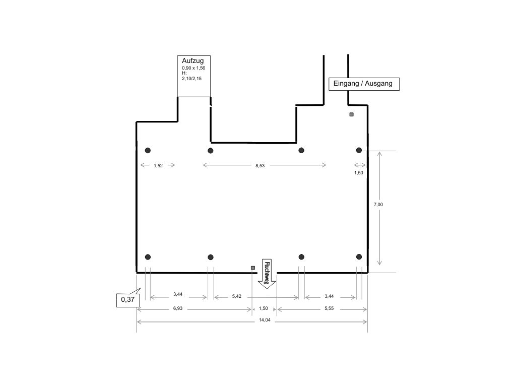 Grundriss des Deck 1