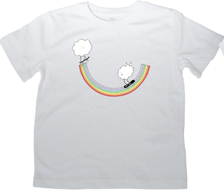 Kinder-T-Shirt mit Regenbogen-Motiv von Mrzyk & Moriceau
