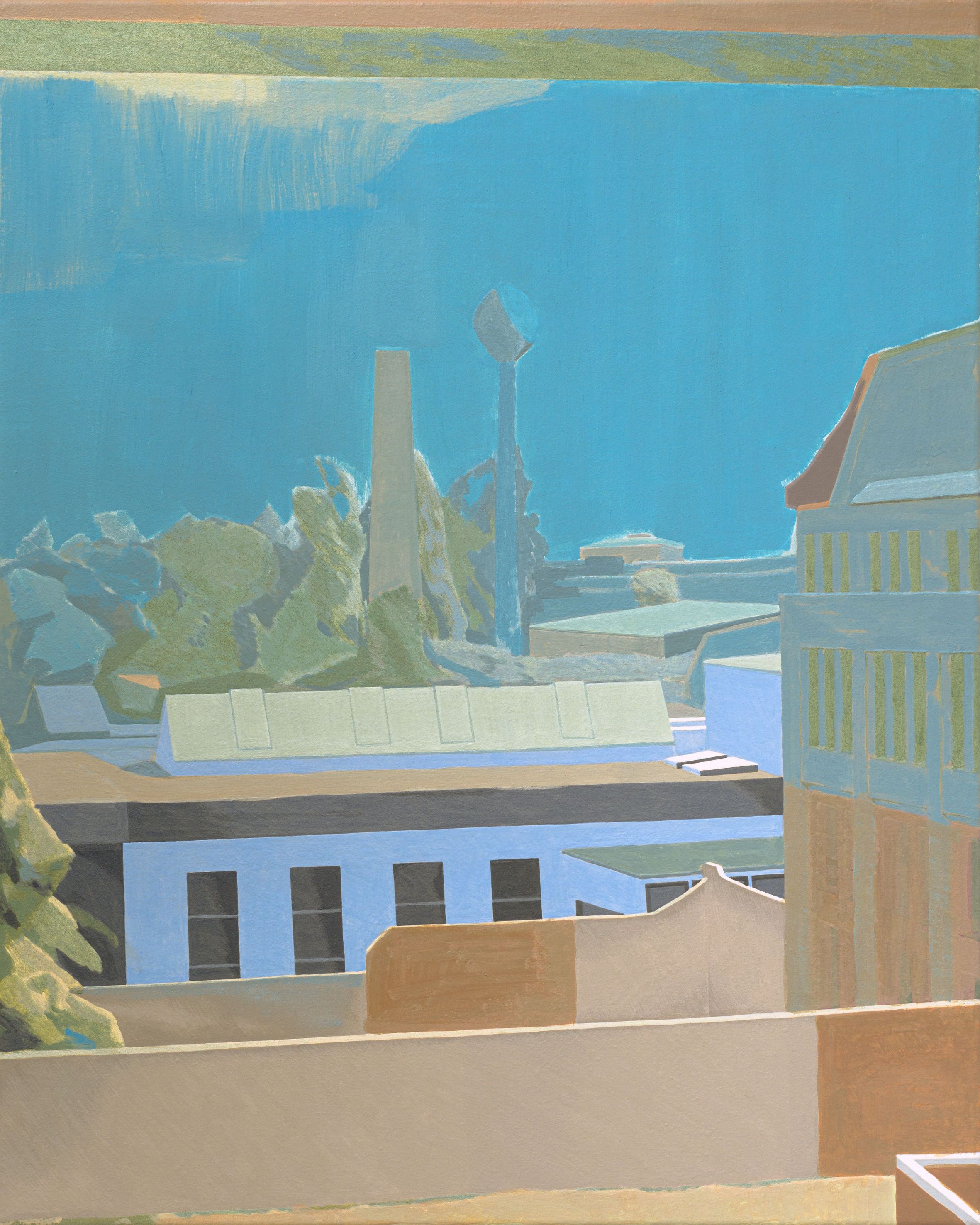 Gemälde Gewerbegebiet